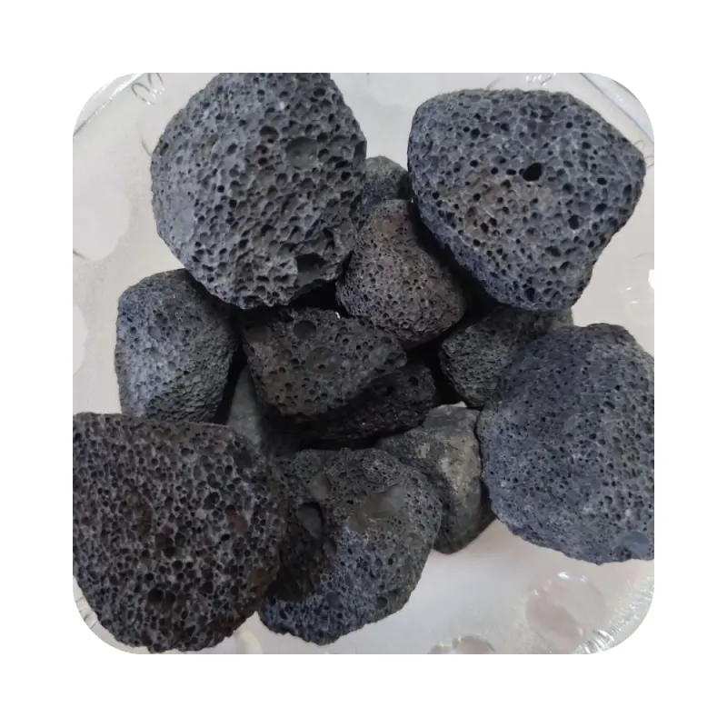 Manufacturer natural basalt volcanic lava stone rock raw for reiki mineral crystal gift home decoration