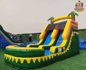 Scivolo d'Acqua Gonfiabile Commerciale <span class=keywords><strong>con</strong></span> <span class=keywords><strong>Piscina</strong></span> per Noleggio e Uso Domestico in Giardino - Product Image 5