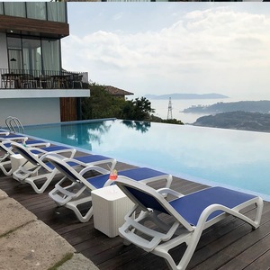 Silla de Plástico para Piscina de Alta <span class=keywords><strong>Calidad</strong></span>, Tumbona para Exteriores, Playa y Piscina - Product Image 6