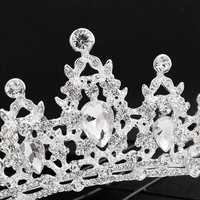 Diadèmes et Couronnes de Luxe Scintillantes en Alliage Coloré pour Femme, Accessoires de Spectacle, Couronnes Décoratives en Cristal, Vente en Gros