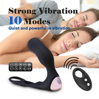 Kabelloser USB-Fernbedienungs-Prostatamassager Analplug mit Stoßfunktion Männlicher Analvibrator mit Heizfunktion IPX7 Wasserdicht Wiederaufladbar