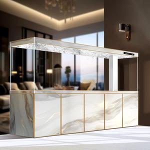 2026 New Model Living Room Freshwater <strong>Tank</strong> Wall-mounted Aluminum Alloy Aquarium Bottom Filter No Water Change Required <strong>Fish</strong> <strong>tank</strong> - Product Image 3