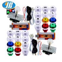 Manette de jeu d'arcade LED avec encodeur USB, bouton micro-interrupteur Cherry MX, joystick LED pour Switch 2219C