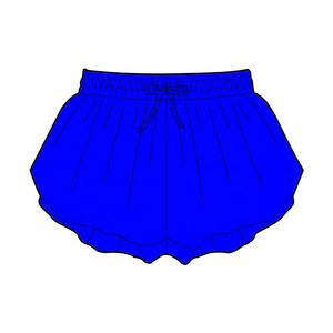 カスタムロゴキッズ蝶ヨガショーツキッズFlowyショーツ2-1女の子テニススカートソフトスポーツヨガジムランニングショーツ - Product Image 5