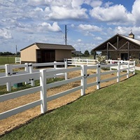 Valla de PVC para caballos de fácil instalación: paneles ligeros, configuración rápida para granjas pequeñas