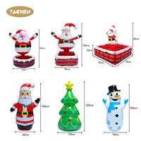 Poupée gonflable YACHEN personnalisée en usine, fournitures de décoration pour fête de Noël, bonhomme de neige, père Noël