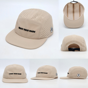 Gorras de 5 Paneles Personalizadas con Logotipo, Impermeables, Transpirables, con Perforaciones Cortadas a Láser, de Secado Rápido, para Correr, para Hombre - Product Image 2