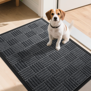 Alfombra de Entrada Grande y Lujosa para Interiores/Exteriores, Alfombra Resistente para Exteriores, para Entrada, Patio, Garaje, Alfombra Antipolvo Lavable - Product Image 3