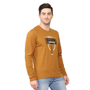 Camiseta Casual de Punto Estampada para Hombre, Talla Grande, Corte Ajustado, Diseño Personalizado, Cuello Redondo, Manga Larga, Transpirable y de Secado Rápido - Product Image 3
