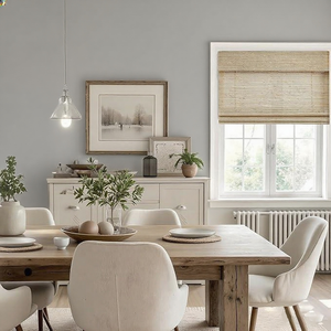 Высококачественные Китайские Изделия из бамбука, коврики, жалюзи в стиле ретро, в национальном стиле, с вертикальным узором, римские встроенные электрические шторы - Product Image 4