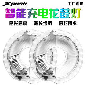Lumière décorative de moyeu de roue Xpus pour vélo d'équilibre pour enfants, rechargeable, LED, étanche IPX4, pour la conduite nocturne - Product Image 4