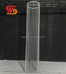 Elegante Lámpara de Araña de Acrílico con Cuentas Colgantes para Decoración de Techos Redondos en Bodas y Eventos - Product Image 4