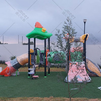 Glissade de terrain de jeu pour enfants en plastique d'extérieur MT-HY004