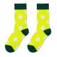 Chaussettes de sport personnalisées en coton jacquard sans couture, à pointes reliées à la main, pour adultes, chaussettes fantaisie à la mode pour hommes et femmes, OEM ODM
