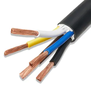 Fabricación de China Cables eléctricos 2 3 4 Cable de alimentación de núcleo Conductor de cobre Cables eléctricos de PVC