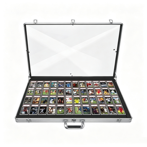 Vente en gros : Étui de présentation en alliage d'aluminium argenté pour cartes gradées, étui en aluminium avec mousse, étui pour cartes à collectionner en aluminium, en vrac - Product Image 3
