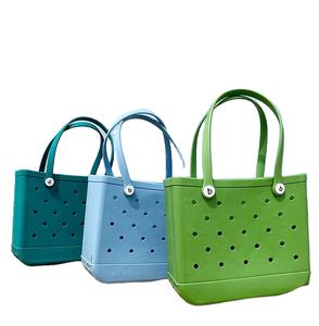 BSBH人気の防水女性エヴァカスタマイズボッグバッグショッピングバスケット卸売ボグバッグエコキャンディーレディボッグバッグシリコンビーチ - Product Image 2