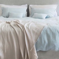 1x Housse de couette + 2x Taie d'oreiller 100% Lin AU US UK Set de couette