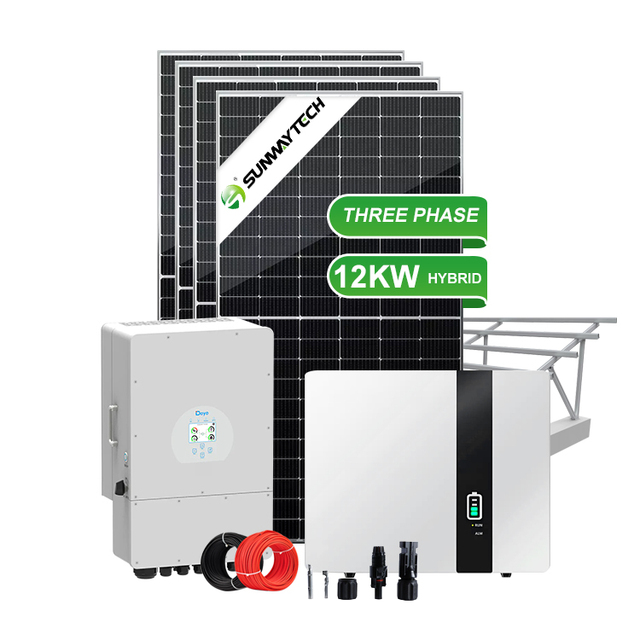 Solar Panel System off Grid Hybrid 12kw 8kw Solar Panels Kit Set Solar Energy System 5kw Complete Photovoltaic System