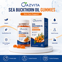 OAZVITA OEM/ODM 100% Biologische Duindoornvruchtenolie Gummies Huidverzorgingssupplement Volwassenen China Duindoornextract Gummies