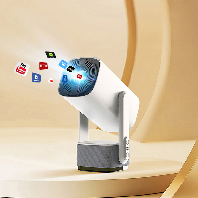 2026 NEW K2 Portable 1080P Projector Support 4K with Battery Smart Home Theater Systems Proyector Android 11 Video Beamer