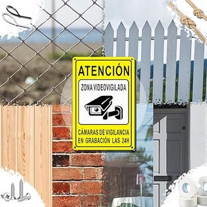 Señales <span class=keywords><strong>de</strong></span> advertencia <span class=keywords><strong>de</strong></span> CCTV españolas, marcadores <span class=keywords><strong>de</strong></span> alerta <span class=keywords><strong>de</strong></span> seguridad para almacenes, puntos <span class=keywords><strong>de</strong></span> venta, complejos <span class=keywords><strong>de</strong></span> oficinas, plazas públicas - Product Image 6