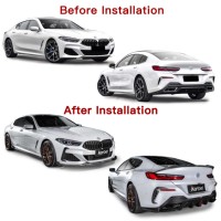 Kit de Alerón Delantero y Trasero de Fibra de Carbono Seca Karbel para BMW Serie 8 M850i 840i G14 G15 G16 2018 en Adelante