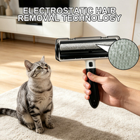 Nouveau Design Détachable Écologique Portable Réutilisable Lint Roller Brosse Pet Hair Remover Roller pour Petits Animaux Chien Voiture Fourrure