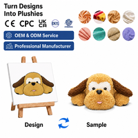 Peluche personnalisée avec logo, perles de verre lestées, chien ou chiot, mascotte, jouet cadeau