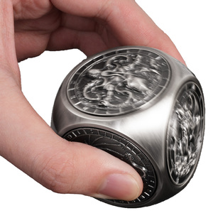 Bộ xúc xắc kim loại D và D-Xúc xắc xoay 7 trong 1 độc đáo cho ngục tối trò chơi nhập vai rồng <span class=keywords><strong>RPG</strong></span> - Product Image 4