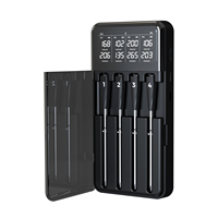 Thermomètres numériques sans fil intelligents rechargeables 820FT avec 4 sondes et graphiques pour cuisine, barbecue, four, fumoir, rôtissoire
