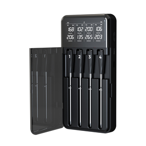 Thermomètres numériques <span class=keywords><strong>sans</strong></span> <span class=keywords><strong>fil</strong></span> intelligents rechargeables 820FT avec 4 sondes et graphiques pour cuisine, barbecue, four, fumoir, rôtissoire - Product Image 3
