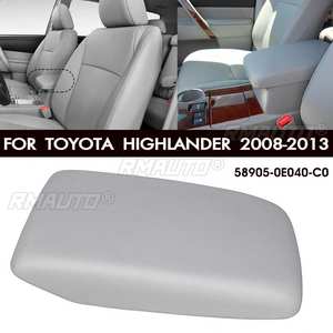 Couvre-accoudoir de voiture en cuir PU, couvre-console centrale pour Toyota Highlander 2008 2009 2010 2011 2012 2013 - Product Image 1