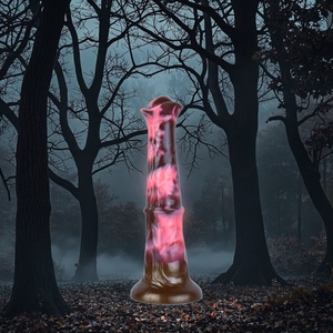 Animal Fantasy Horse Shaped Liquid Silicone PVC <b>Dildo</b> Long Soft Penis Sex Toy for Woman Man Couple for Vagina Massage Anal Plug - Product Image 4