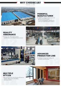 Precio al por mayor Aleación de aluminio Doble vidrio templado Ventanas francesas Seguridad Swing Louver Grill Window - Product Image 6