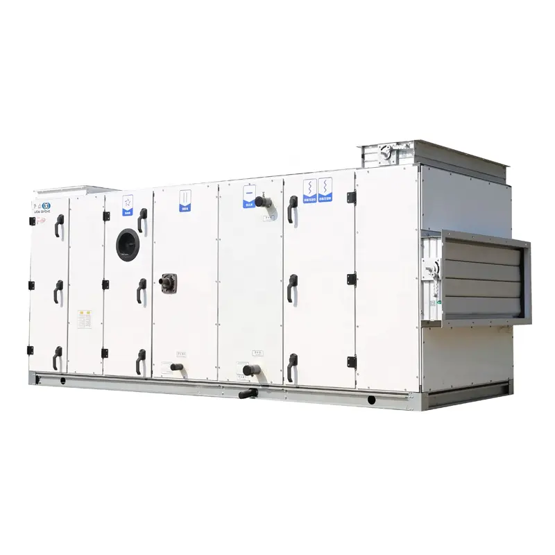 80 Tons Rooftop HVAC Unit Sustainable Air Conditioning Manufacturing Plant Cooling Features Pump Motor PLC Core Components