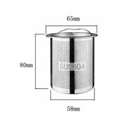 Filtre à café réutilisable en acier inoxydable 304, panier filtrant portable étanche en métal, infuseur à thé à mailles fines avec poignée, plusieurs tailles, Hebei