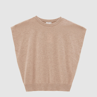 Personnalisé vierge lâche col rond pull décontracté à manches courtes couleur unie tricoté pull pull femmes