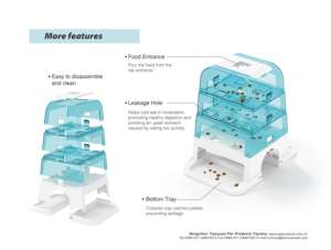 New Arrivals Interactive <strong>Cat</strong> Toy Pet Feeder 3 Difficulty Levels Slow Feeder <strong>Cat</strong> Senses Food Tree - Product Image 4