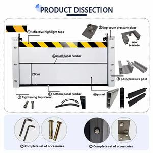 Barrière anti-inondation amovible pour entrées d'entrepôts, homologuée ISO9001, certifiée BSCI, résistante et étanche, en aluminium 6063T5 - Product Image 2