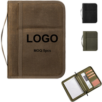 Housse de transport pour Bible pour hommes, étui de protection pour Bible avec poignée et poche zippée, cadeau chrétien