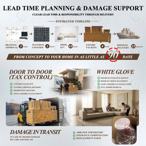 Ghế <span class=keywords><strong>sofa</strong></span> mô-đun cao cấp với bàn trung tâm tích hợp mặt đá cẩm thạch, thiết kế mô-đun để điều chỉnh bố cục linh hoạt - Product Image 2