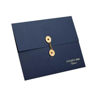 Penutup tombol A4 C6 A5 Folder amplop kertas File diskon besar dasi tali Kraft grosir amplop dompet hitam logo kustom