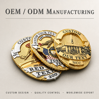 Écusson métallique personnalisé en forme de bouclier avec attache à épingle de sûreté, pour l'identification des uniformes, fabrication directe usine OEM ODM