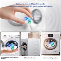Capsules à lessive Bloom Well, parfum lavande, à base de plantes naturelles, détergent 5 en 1, petit format, emballage en vrac personnalisé avec parfum