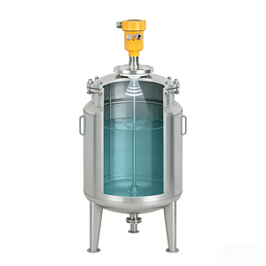Oem Rs485 Ss304 Corrosiebestendige solide 80G <span class=keywords><strong>radar</strong></span> niveauzender 4-20ma draadloze vloeistoftank explosieveilige <span class=keywords><strong>radar</strong></span> niveausensor - Product Image 1