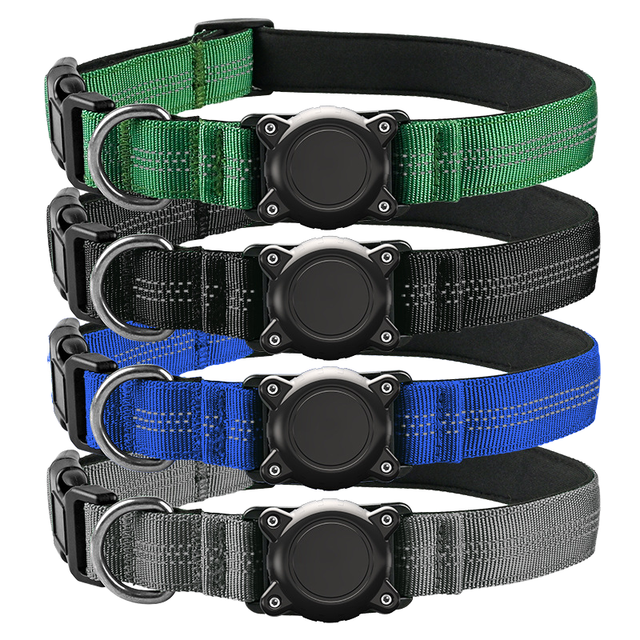 Waterproof Luxury Dog Collar GPS Tracker with Dot Pattern for Dogs-Adjustable Protective Design