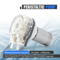 Pompe péristaltique de laboratoire micro-technologique LEFOO OEM 24V de qualité alimentaire, 490 ml/min, pour distribution et dosage d'eau et de liquides pour machines alimentaires et de boissons
