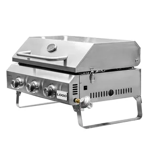 Grill Factory Commercial Portable Gas Cooker Grill Plancha Outdoor BBQ Gas Grill