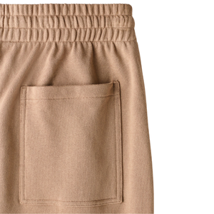 Pantalon droit en molleton d'hiver pour homme de qualité supérieure, taille mi-haute, fermeture élastique, anti-froissement, coupe décontractée - Product Image 4